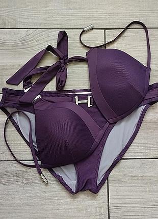 Calvin klein ribbed halter bikini купальник