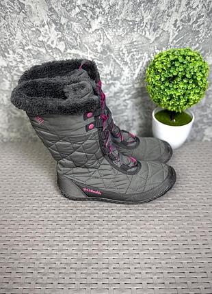 Columbia waterproof ботинки сапожки 35 размер детские серые трекинговые