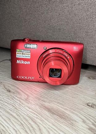 Цифровой фотоаппарат nikon coolpix s3600 20mp как новый😍