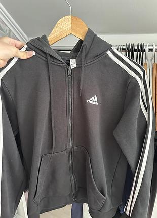Кофта жіноча adidas чорна з капюшоном
