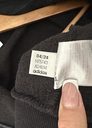 Кофта жіноча adidas чорна з капюшоном 4