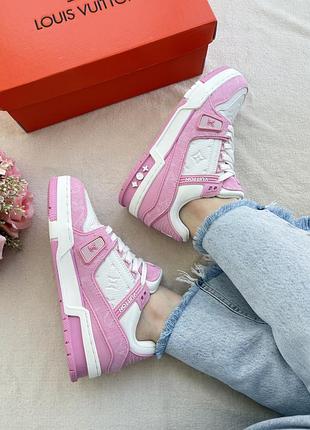 Louis vuitton trainer pink/white 4
