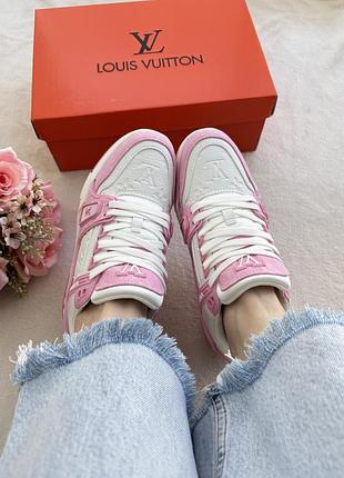 Louis vuitton trainer pink/white 5