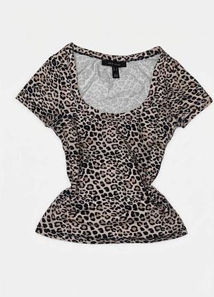 Футболка жіноча з леопардовим принтом