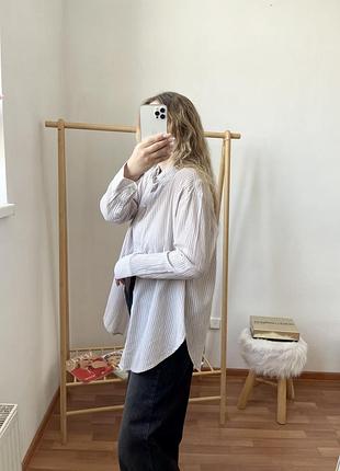 Сорочка бежева в смужку 2