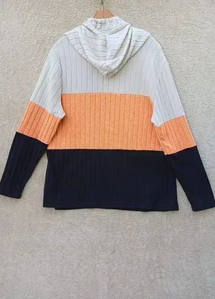 Кофтейка з капюшоном,р50-52🧡🖤🤍 2