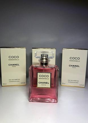 Жіночі квіткові парфуми coco chanel mademoiselle 100 мл стійкі духи жіночі коко шаналь мадмуазель шлейфові аромати парфуми на осінь