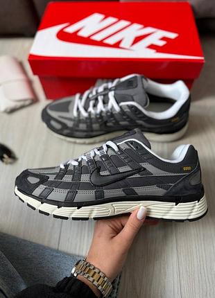 Демисезонные кроссовки nike p-6000 grey