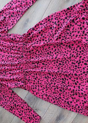 Віскозне з об'ємними рукавами плаття 👗 5