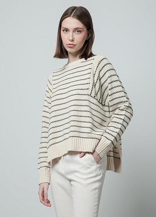 Білий светр у смужку max mara weekend розмір м-l