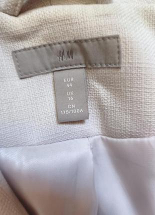 Піджак жіночий h&m молочний 8