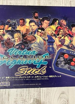 Аркадний стік hori virtua fighter 4 evolution stick (hp2-55) для playstation 2 — midnight blue (cib)
