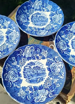 Старинные блюдца, тарелки от woods ware, серия- enoch wood's english.
