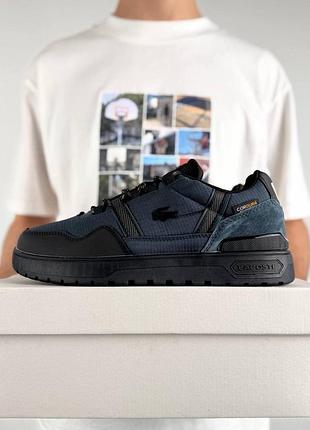 Термо кросівки lacoste t-clip winter gtx navy black