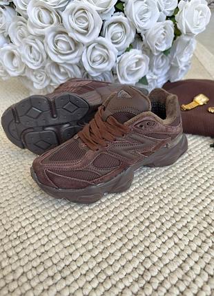 New balance 9060 chocolate brown термо 4