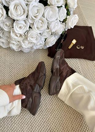 New balance 9060 chocolate brown термо 10