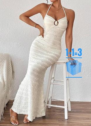 🥰 текстурна сукня халтер shein m