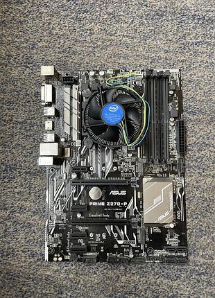 Комплект asus prime z270-p + intel core i3-7100 + кулер | lga1151