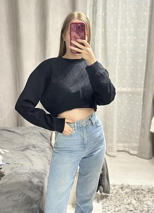 Укорочений світшот zara