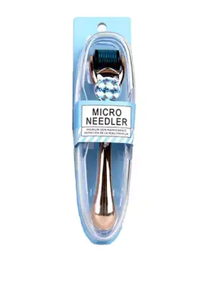 Масажер мікроголковий мезороллер дермароллер для обличчя micro needler face roller