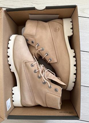 Черевики жіночі timberland бежеві шкіряні