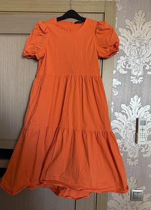 Бавовняна сукня міді m&s 10 2