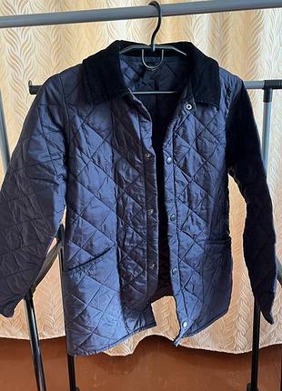 Куртка дитяча barbour стьобана синя