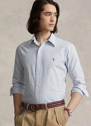 Стильна сорочка у смужку ralph lauren