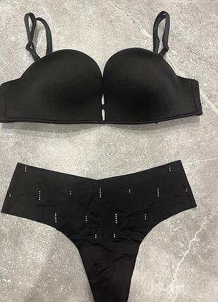 Комплект білизни victoria’s secret з подвійним пуш апом набір вікторія сікрет bombshell