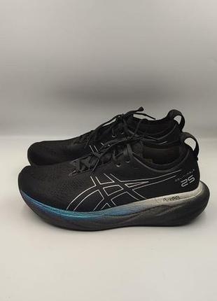 Оригінальні кросівки asics gel-nimbus 25 platinum black silver розмір 42-43