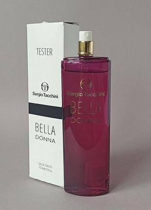 Sergio tacchini bella donna 75 мл тестер для женщин (оригинал)