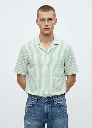 1+1=3! мужская хлопковая рубашка zara
