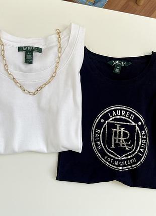 Ralph lauren біла базова футболка