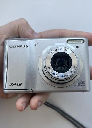 Винтажный фотоаппарат y2k камера 2000х olympus fe - 47 или x-43 комплект