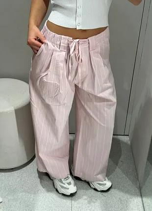 Укорочені бавовняні штани/кюлоти zara