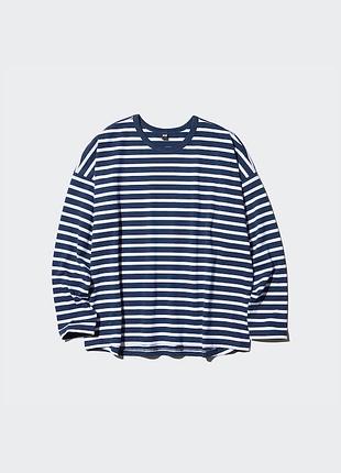 Uniqlo бавовняний оверсайз лонслів