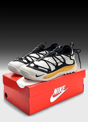 Термо кросівки nike acg terra antarktik low gtx white black yellow