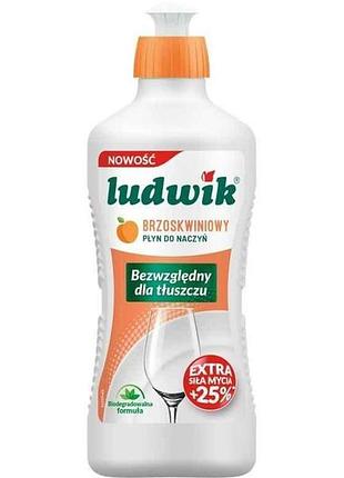 Средство для мытья посуды 450 мл персик тм ludwik