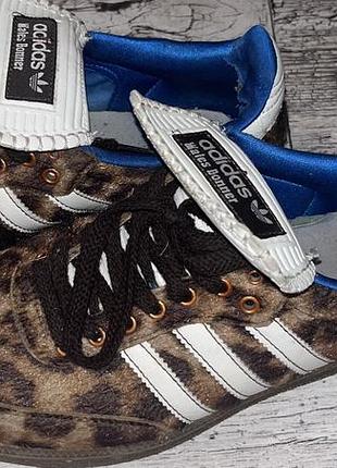 Кросівки жіночі adidas samba x wales bonner леопардові, розмір 38, довжина устілки 24.5 см