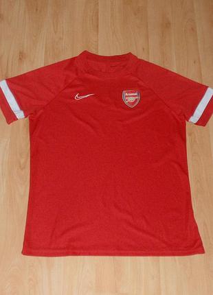 Красная футбольная футболка nike dri-fit red t-shirt fc ardenal london/фк арсенал лондон original l-xl puma dry champion
