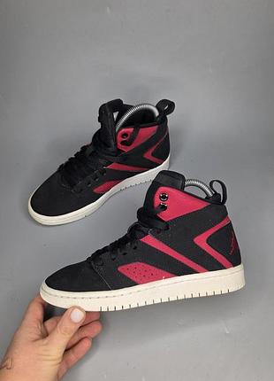 Высокие кроссовки jordan flight legend "bred" в черно-красном цвете