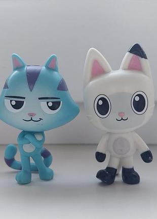 Цена за 2 шт! фигурки котиков gabby's dol90ouse catrat pandy paws кукольный домик габби детские игрушки фигурка детская кошка кошка котик киса