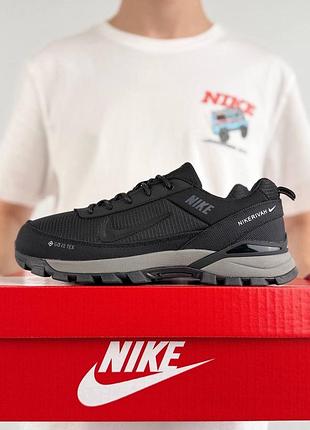 Термо кросівки nike rivah gtx black grey