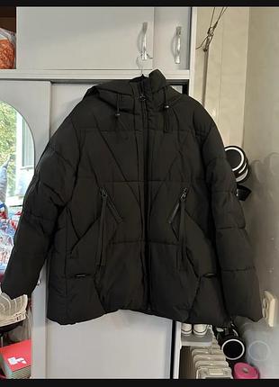 Куртка-пуховик towmy чорна, розмір 56 (3xl)
