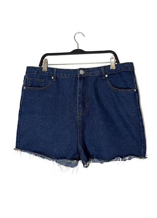 Синие короткие джинсовые шорты boohoo