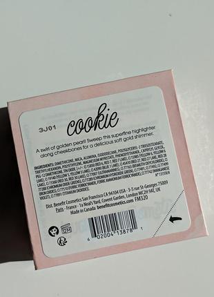 Хайлайтер benefit cookie highlighter 4