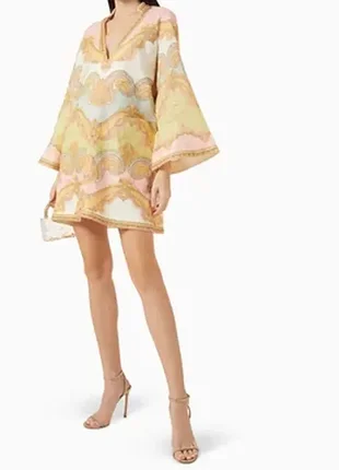 Платье из льна zimmermann maxine