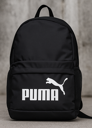 Компактний чоловічий рюкзак puma чорний 40×25×10 см, спортивна міська модель