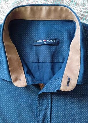 Мужская рубашка tommy hilfiger flex poplin, xl 8