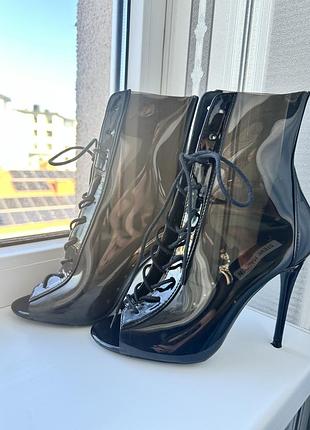 Туфлі жіночі steve madden чорні прозорі